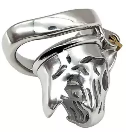 Tiger Head Bend Ring Steel Cock Cage