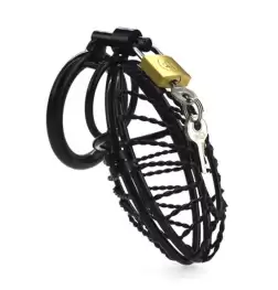 Twisted Side Entry Chastity Device