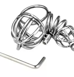 Ultimate Cock and Ball Cage Short with Urethral Sound