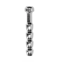 Urethral Sounding Stainless Steel Ribbed Plug