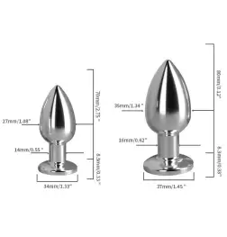 Remote Vibrating Stainless Steel Butt Plug