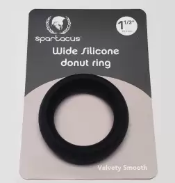 Wide Silicone Donut Cock Ring - 1.5 Inch