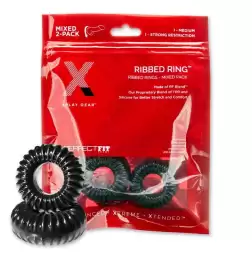 Xplay Ribbed Ring Mixed Pack