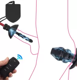 BDStyle Wireless Electric Shock Anal & Penis Plug