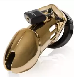 CB 6000 Gold - Male Chastity Cock Cage Kit