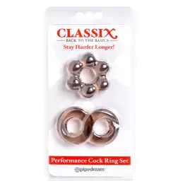 Classix Performance Cock Ring Set Smoke
