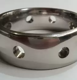 Hot & Cold Metal Cock Ring 15mm