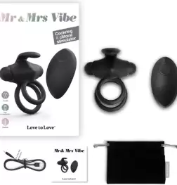 LOVE TO LOVE Mr and Mrs Vibrating Cock Ring