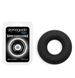 Renegade Fireman Stretchy Cock Ring Black