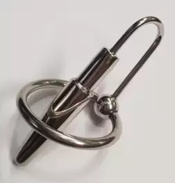 Solid Metal Cock Plug with Glans Ring