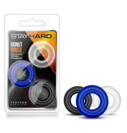 Stay Hard Donut Stretchy Cock Rings - Assorted